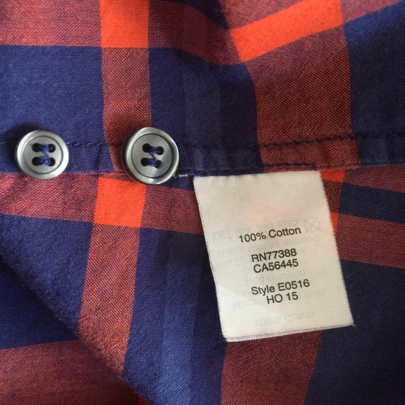 J.Crew Long Sleeve Plaid Shirt 100% Cotton Sz PS - Picture 5 of 5